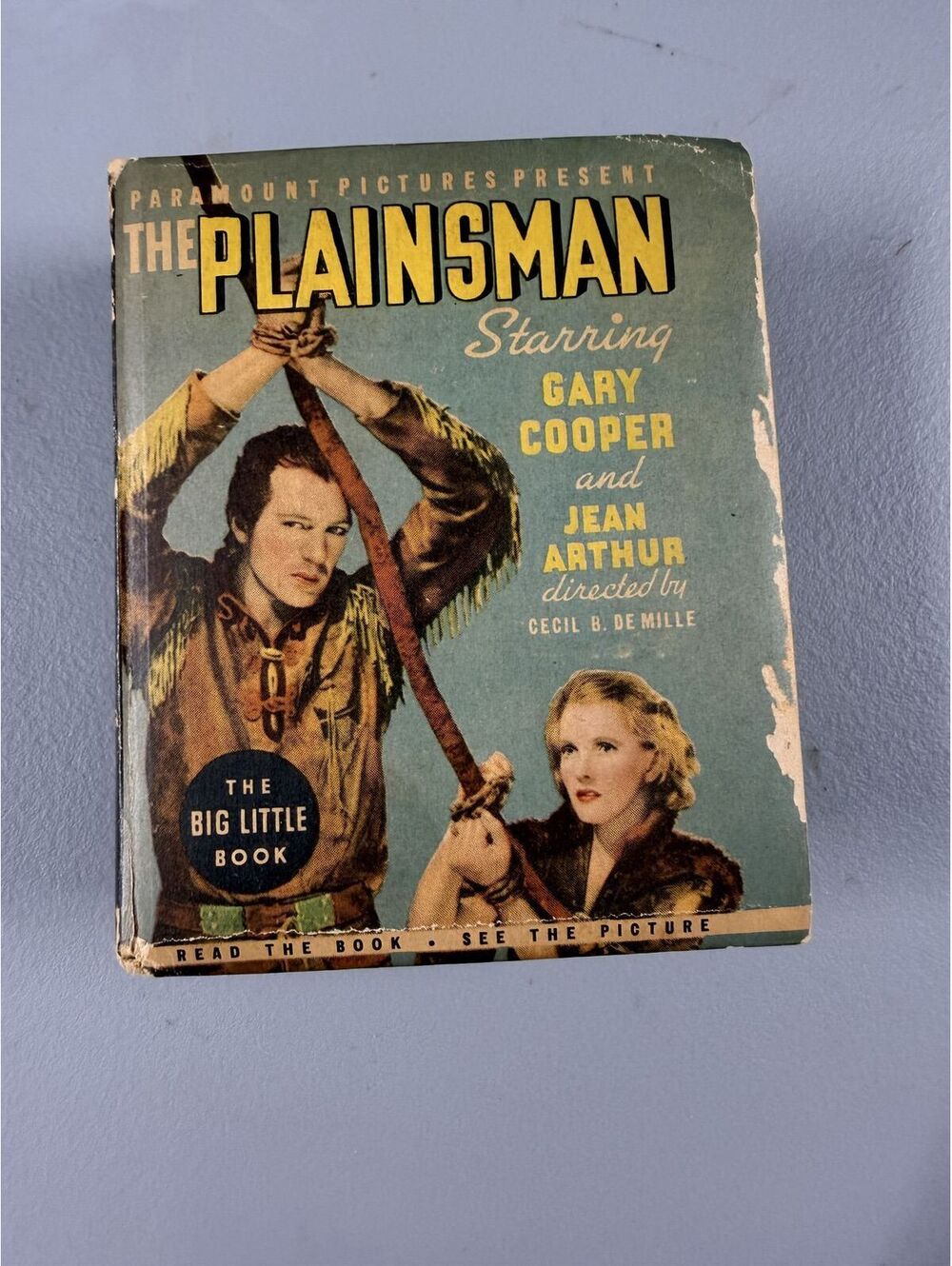 The Plainsman Big Little Book 1936 Gary Cooper Jean Arthur Cecil DeMille Whitman